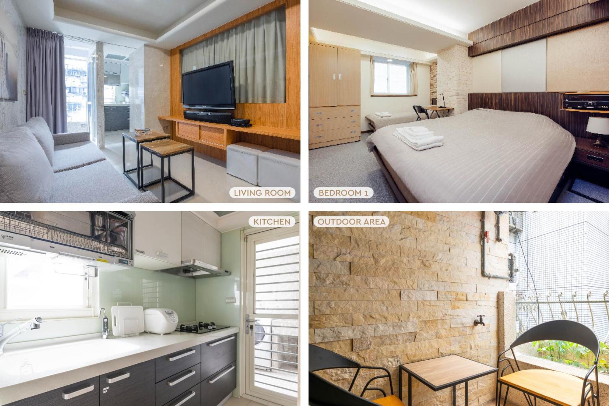 Comfy & Central 2B1B, Sleeps 5, 3Min To Daan Mrt 舒適市中心 2房1衛 睡5人 3分到大安站 Taipei Exteriör bild